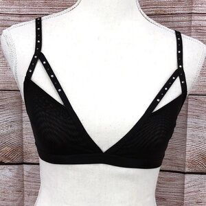Parade Black Sheer Mesh Triangle Bralette Size XS